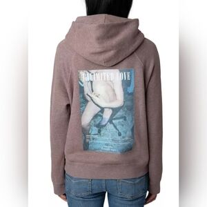 214. NWT - Zadig & Voltaire Georgy Unlimited Love Hoodie 